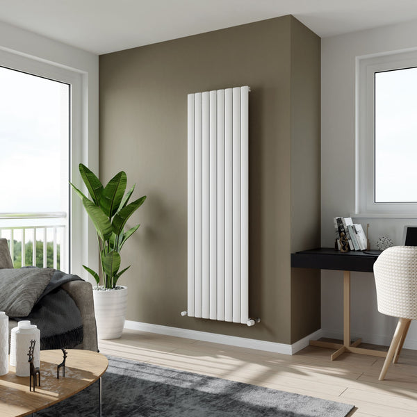 Eucotherm Delta White Aluminium Vertical Radiator