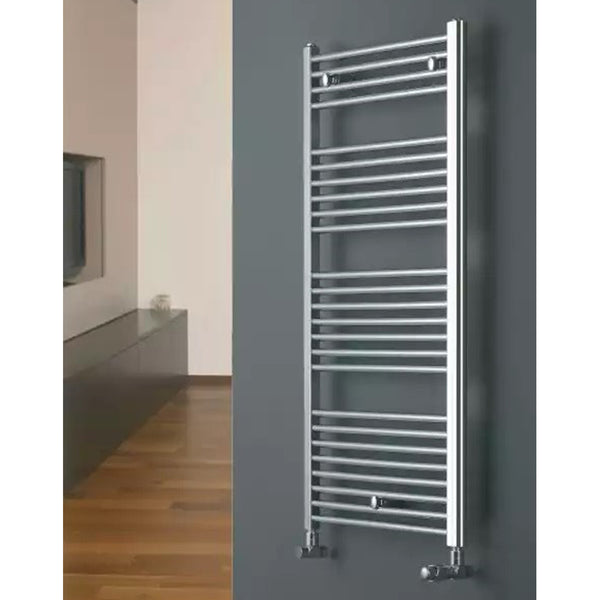 Eucotherm Chromo Traditional Chrome Straight Ladder Style Towel Rail Radiator