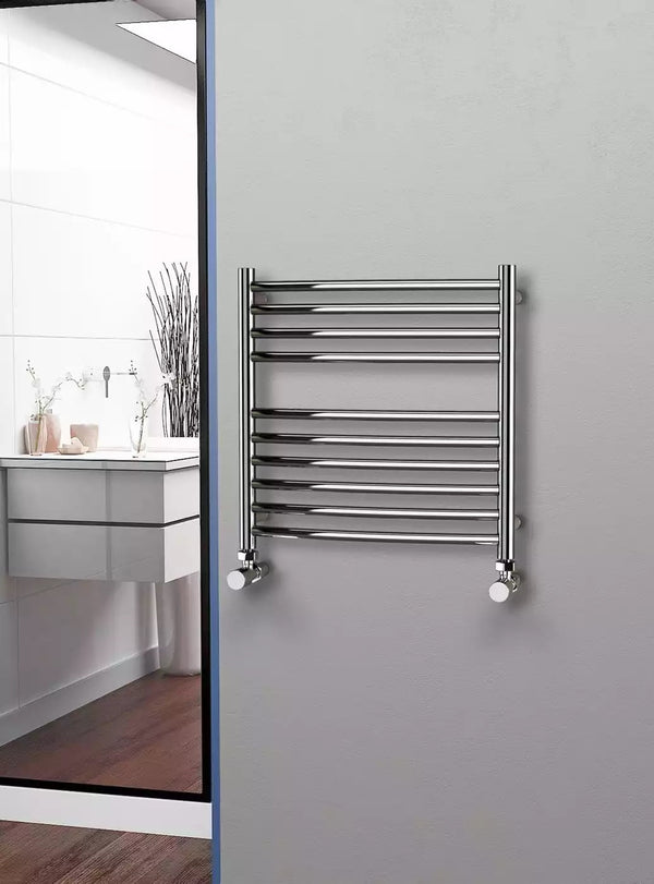 Eastgate 304 Curved Polished Stainless Steel Heated Towel Rails