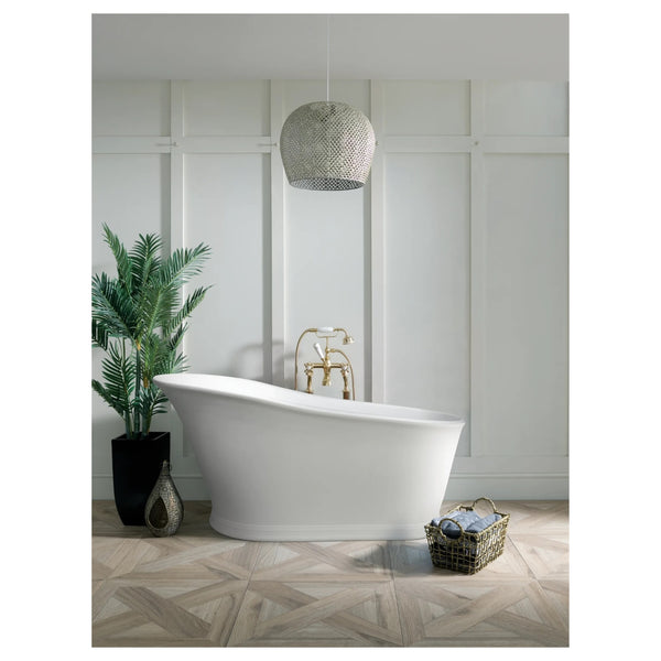 BC Designs Cian Slipper Traditional Freestanding Bath - 1590mm L x 785mm W