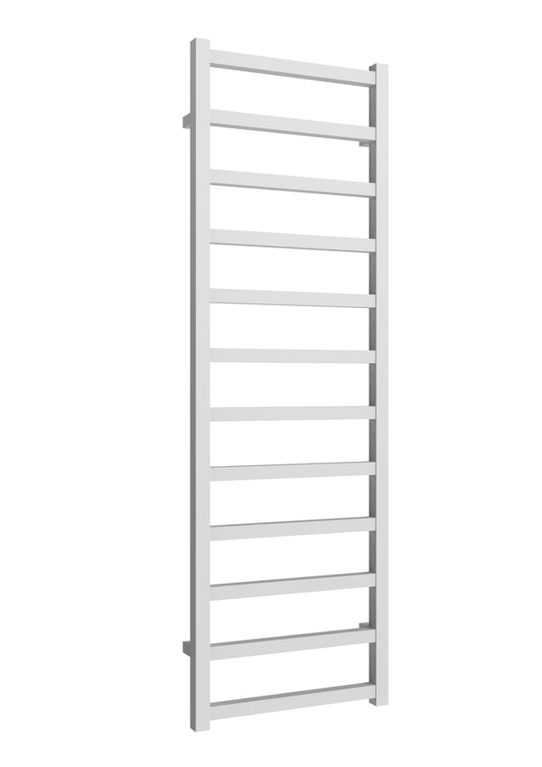 Reina Fano White Aluminium Heated Towel Rail Radiator