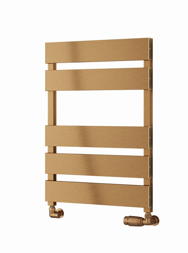 Reina Fermo Aluminium Copper Satin Heated Towel Rail Radiator