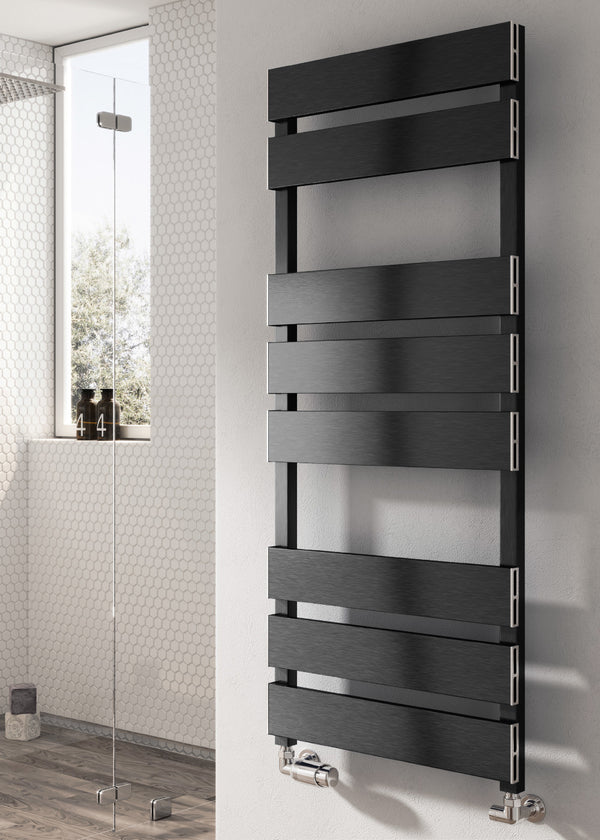 Reina Fermo Aluminium Anthracite Heated Towel Rail Radiator