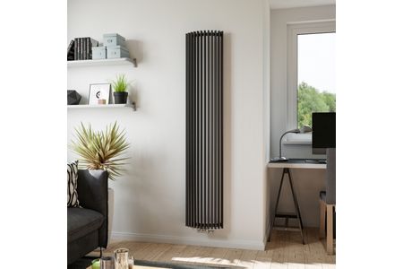 Eucotherm Corus W Single Tube Anthracite Vertical Designer Radiator