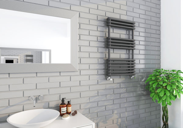 Kartell Kolumn Anthracite Dual Column Towel Rail Radiators