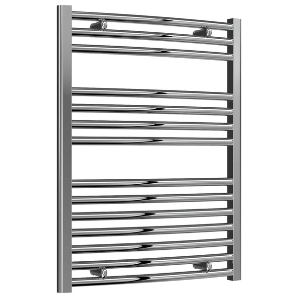 Reina Diva Chrome Curved Heated Towel Rail Radiator