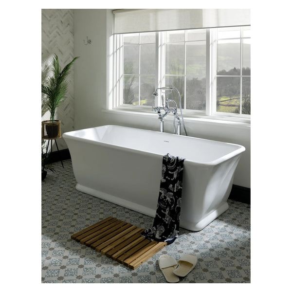 BC Designs Magnus Cian Solid Surface Freestanding Bath - 1680mm L x 750mm W