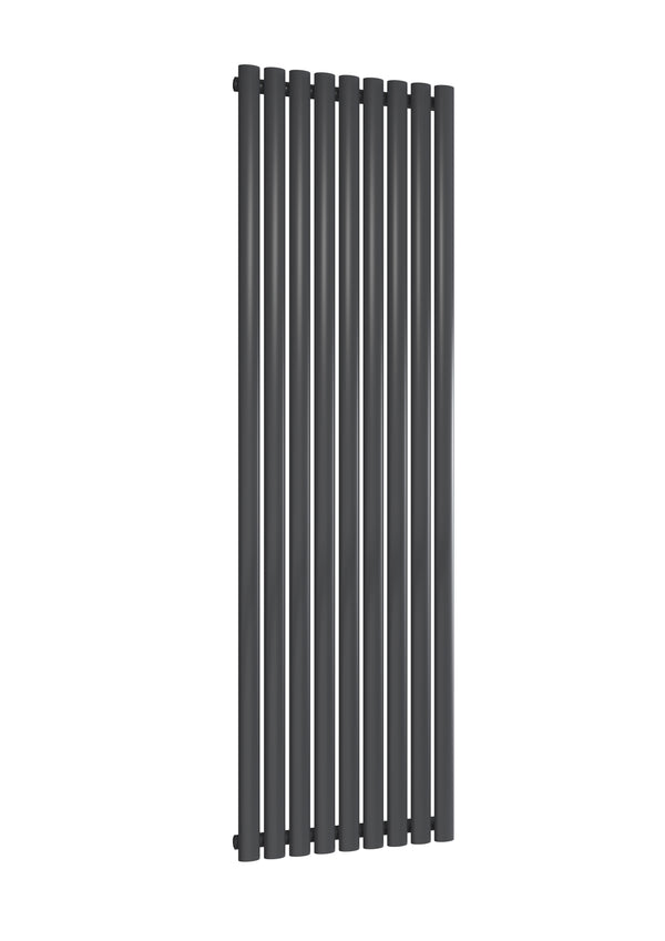 Reina Neval Anthracite Single/Double Vertical Aluminium Radiator, Central Heating