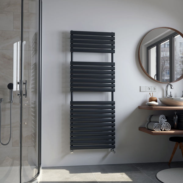 Eucotherm Nova Primus Anthracite Ladder Designer Towel Rail Radiator