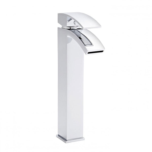 Kartell Flair Brass Hi-Rise Mono Basin Mixer Tap