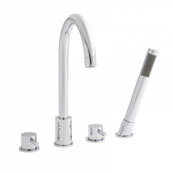 Kartell Plan Brass 4 Hole Bath Shower Mixer Tap