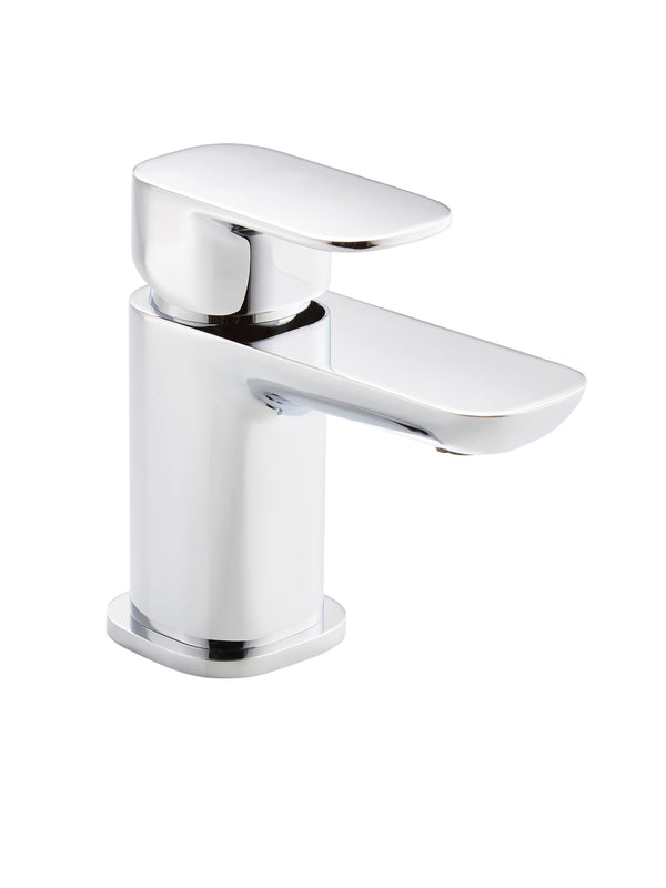 Kartell Brassware Visage Mini Mono Basin Mixer Tap with Click Waste