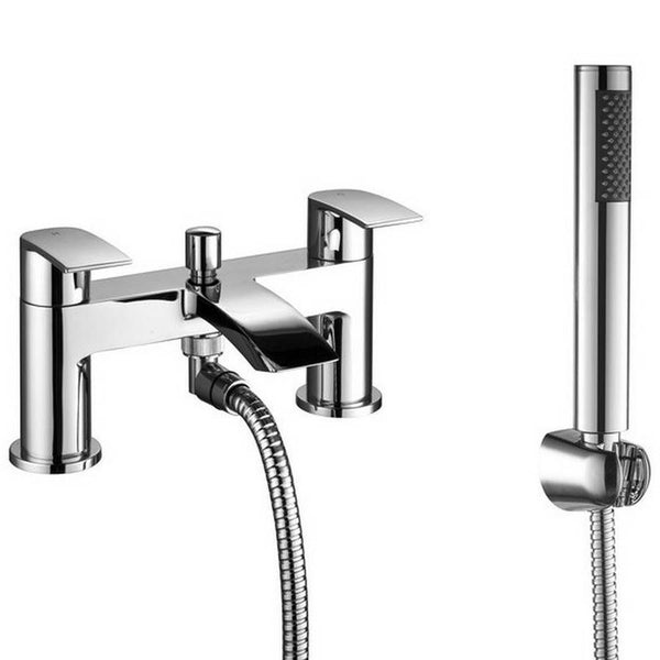 Kartell Brassware Curve Bath Shower Mixer Tap - Chrome