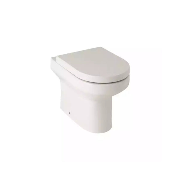 Kartell Bijoux Back To Wall Wash WC Pan with Soft Close Seat, White Gloss