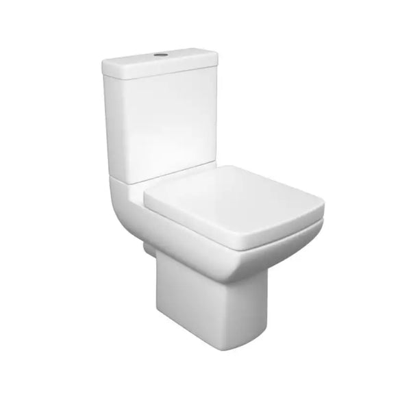 Kartell Pure Ceramic Toilet Closed Couple Toilet WC Pan With Cistern & Soft Close Seat