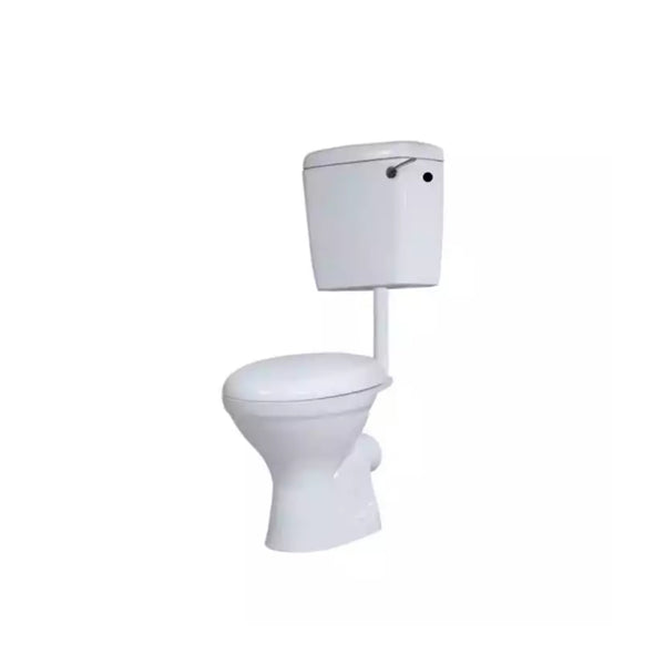 Kartell Berwick Low Level WC Pan with Side Feed Cistern & Soft Close Seat, White