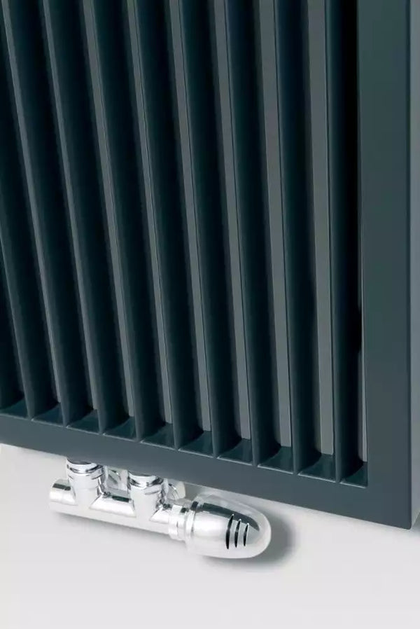 MaxtherM Grantham Steel Anthracite Vertical Designer Radiator, 1800mm H x 460mm W