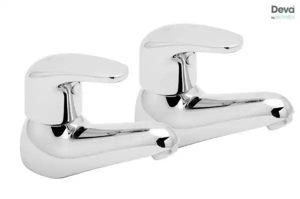 Methven Deva Adore Brass Basin Taps (Pair)