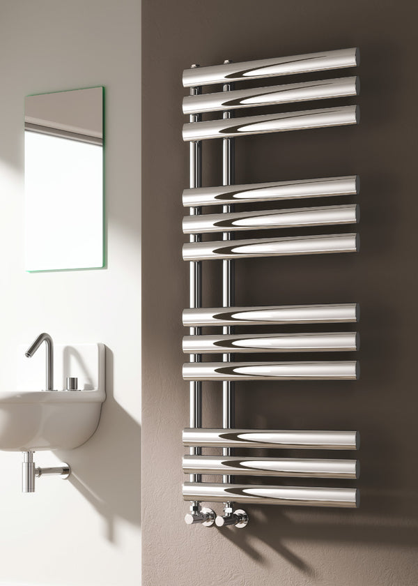 Reina Chisa Steel Chrome Designer Towel Rail Radiator