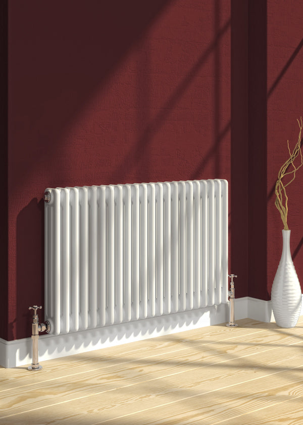 Reina Colona Steel White Horizontal Column Radiator