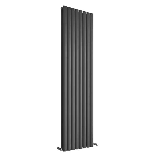 MaxtherM Eliptical Tube Anthracite Single/Double Panel Vertical Designer Radiators