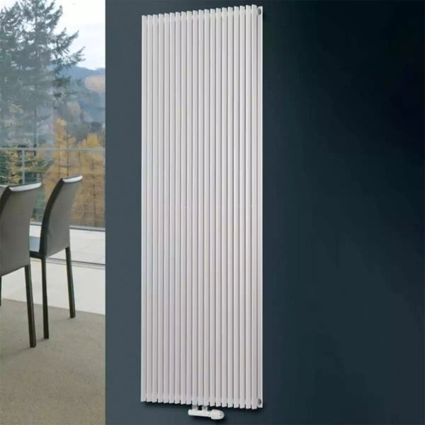 Eucotherm Corus Tube Duo Panel White Vertical Designer Radiator