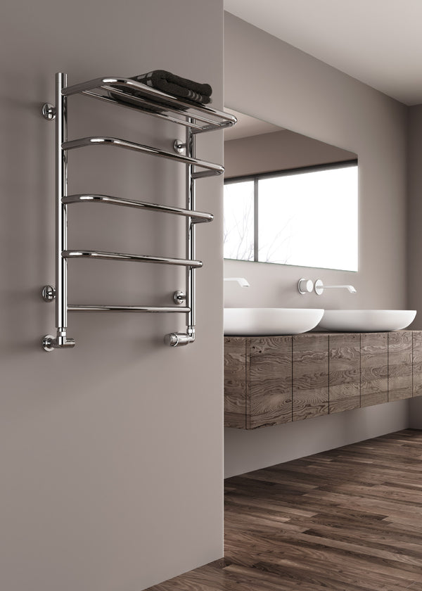 Reina Elvo Stainless Steel Polished Designer Heated Towel Rail Radiator