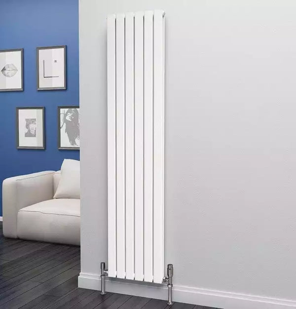 Eastgate Eben Steel White Single/Double Panel Vertical Designer Radiators - Central Heating