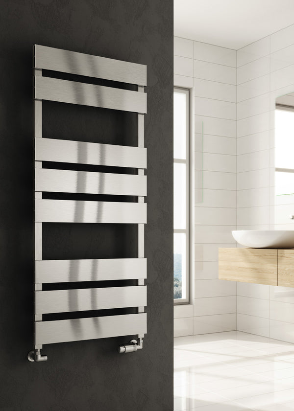 Reina Fermo Aluminium Brushed Heated Towel Rail Radiator