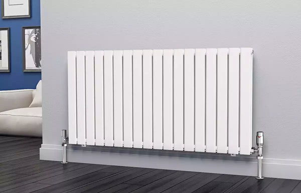 Eastgate Eben Steel White Single/Double Panel Horizontal Designer Radiators - Central Heating