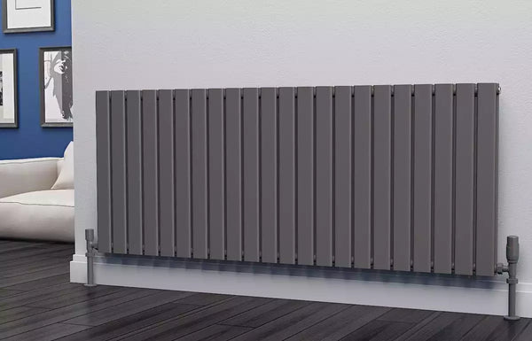 Eastgate Eben Steel Anthracite Single/Double Panel Horizontal Designer Radiators - Central Heating