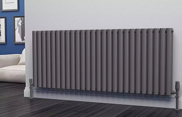 Eastgate Eclipse Steel Anthracite Single/Double Panel Horizontal Designer Radiators - Central Heating