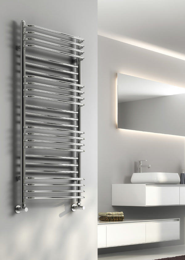 Reina Marco Steel Chrome Designer Heated Towel Rail Radiator