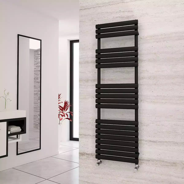 Eastgate Eclipse Steel Black Designer Heated Towel Rails