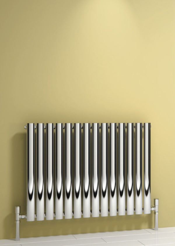 Reina Neva Steel Chrome Single Horizontal Designer Radiator