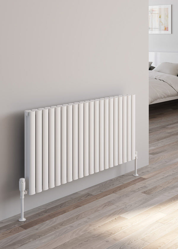 Reina Neval White Single/Double Horizontal Aluminium Radiator