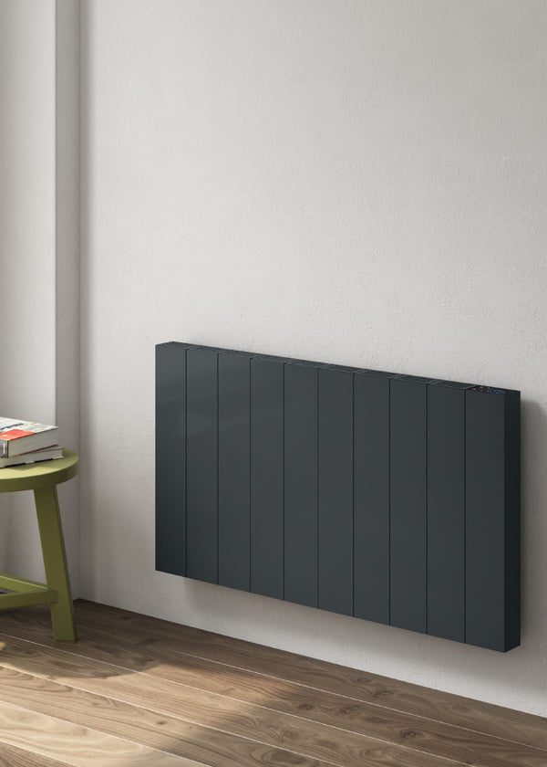 Reina Nika Horizontal Anthracite Electric Designer Radiator