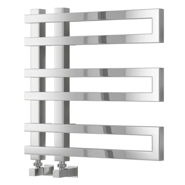 Reina Pietra Chrome Steel Vertical Designer Heated Towel Rail Radiator