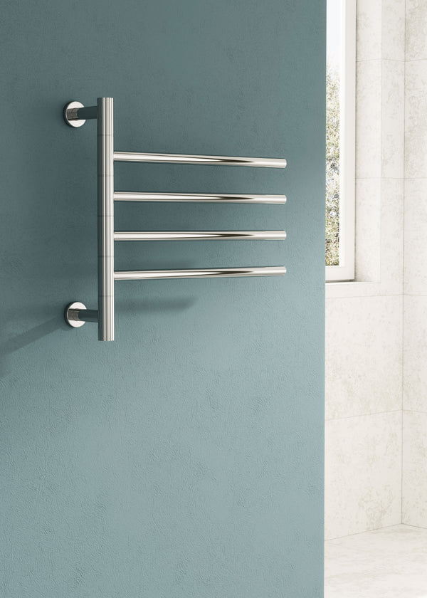 Reina Rance Electric Designer Polished Heated Towel Rail Radiator