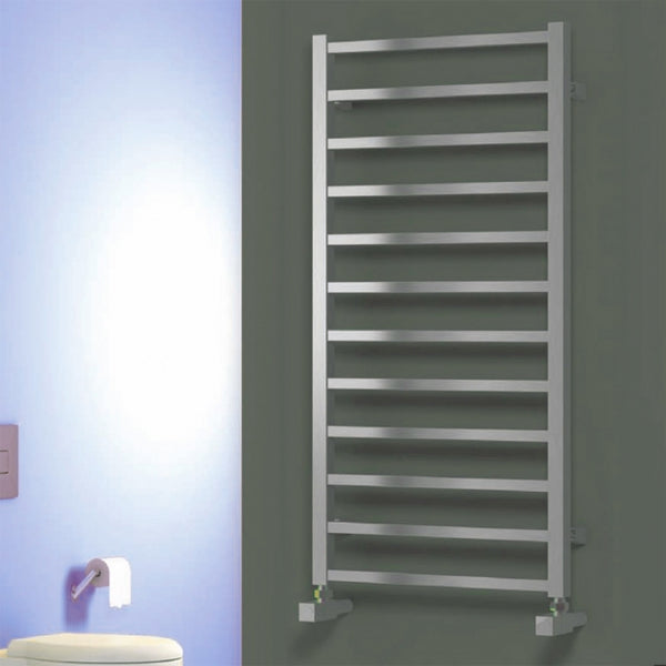 Reina Arden Stainless Steel Brushed Designer Heated Towel Rail Radiator