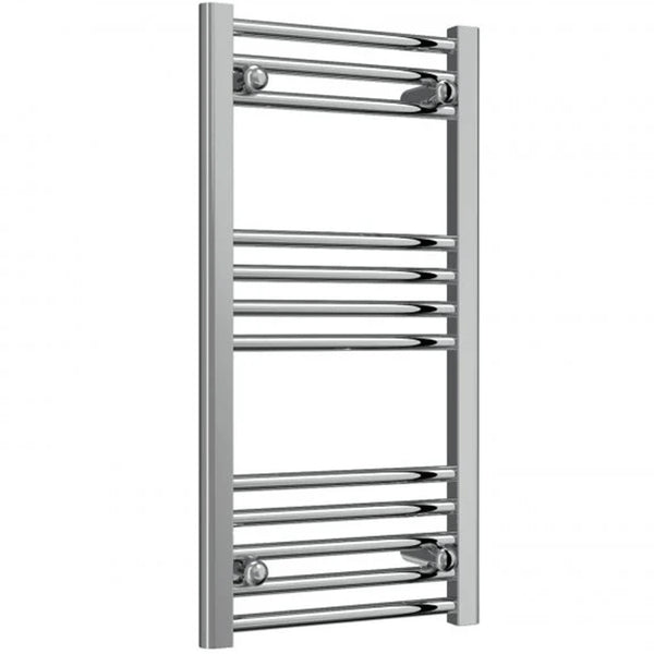 Reina Capo Steel Chrome Flat/Straight Heated Towel Rail Radiator