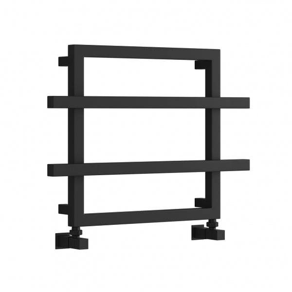 Reina Lago 2 Steel Black Designer Heated Towel Rail Radiator