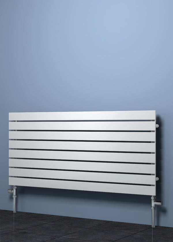 Reina Rione Steel Single/Double White Horizontal Designer Radiators