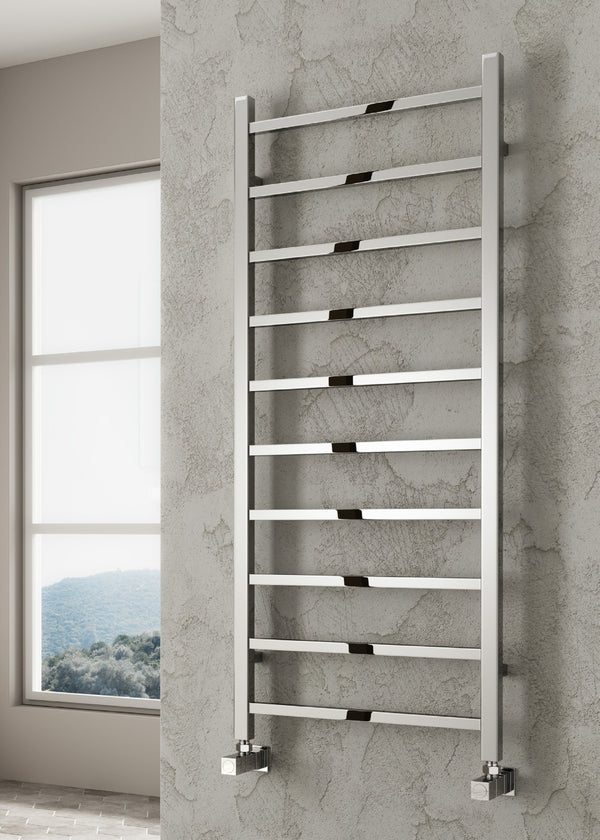 Reina Serena Steel Chrome Designer Heated Towel Rail Radiator