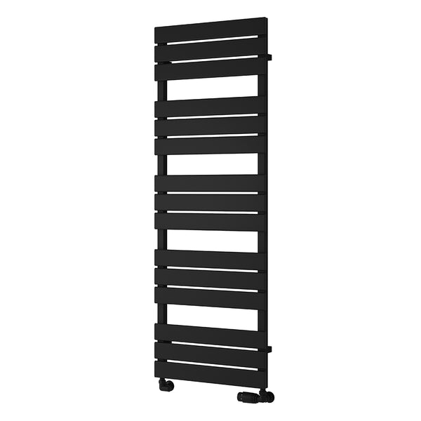 Reina Avola Black Flat Panel Heated Towel Rail Radiator