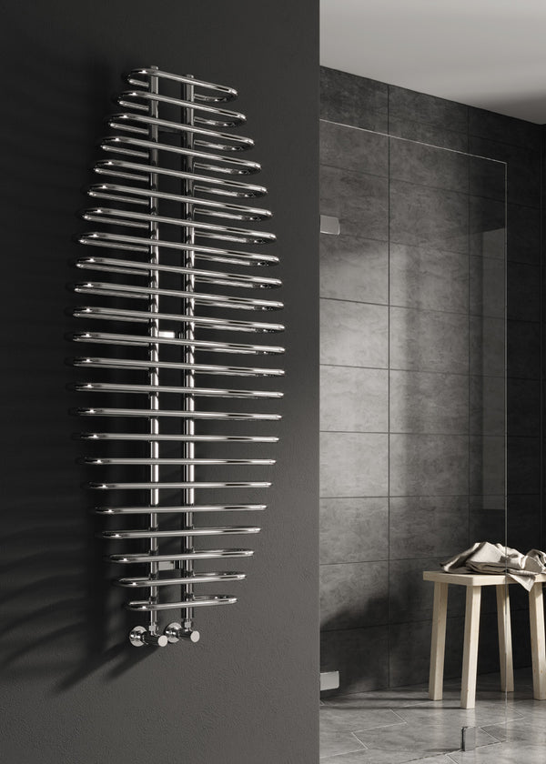 Reina Teano Steel Chrome Designer Heated Towel Rail Radiator