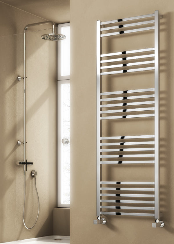 Reina Vasto Steel Chrome Designer Heated Towel Rail Radiator