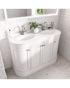 Alt Tag Template: Buy Eastbrook Hardwick Traditional Double Bowl 4 - Door Design Vanity Unit, Matt White by Eastbrook for only £1,264.80 in Furniture, Eastbrook Co., Bathroom Vanity Units, Eastbrook Co. Access Mobility Bathrooms & Accessories, Modern Vanity Units at Main Website Store, Main Website. Shop Now