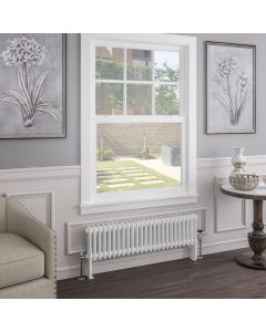 Alt Tag Template: Buy Eastbrook Imperia 2 Column Gloss White Horizontal Designer Radiator 300mm H x 1145mm W, Dual Fuel - Standard by Eastbrook for only £437.50 in Shop By Brand, Radiators, Dual Fuel Radiators, Eastbrook Co., Dual Fuel Standard Radiators, Eastbrook Co. Radiators, Dual Fuel Standard Horizontal Radiators at Main Website Store, Main Website. Shop Now