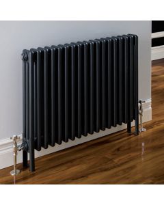 Alt Tag Template: Buy Eastbrook Rivassa 2 column radiator 600mm H x 518mm W Matt Anthracite - Dual Fuel - Thermosttaic by Eastbrook for only £432.42 in Eastbrook Co., Dual Fuel Thermostatic Horizontal Radiators at Main Website Store, Main Website. Shop Now